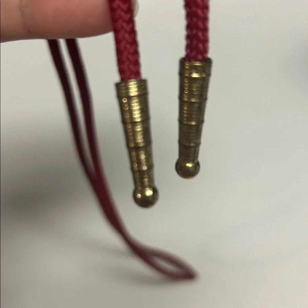 N/A burgundy bolo